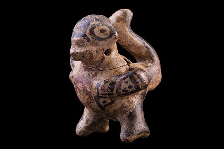 CHIRIQUI-DIQUIS PRECOLOMBIANO A FORMA DI GIAGUARO