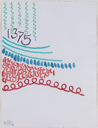 GIORGIO GRIFFA Torino 29/03/1936 Tre linee con arabesco n. 1375, 1994...