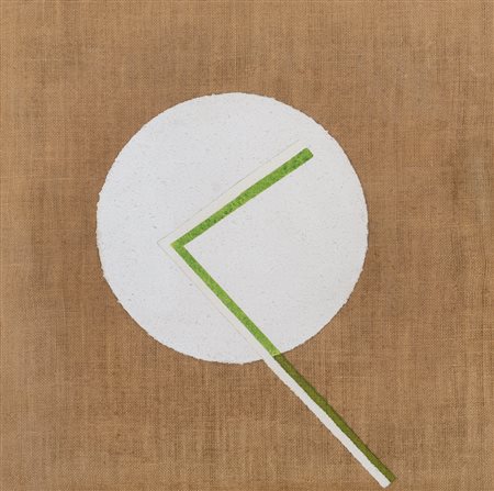 ANGELO VERGA Milano 01/09/1933 Meridiana verde, 1976 olio su tela cm. 55x55,...