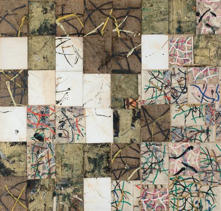 REMO BIANCO Milano 03/06/1922 - Milano 23/02/1988 Collage dorès, 1955 collage...