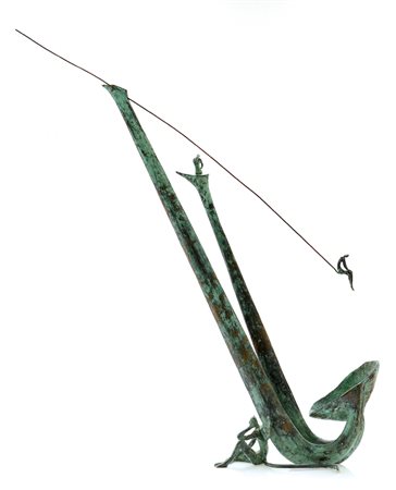 GIUSEPPE MARANIELLO Napoli 1945 Raccordi, 2006 scultura in bronzo cm....