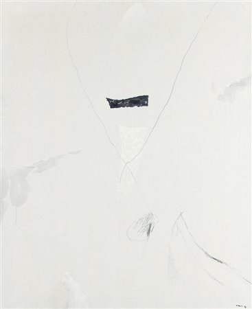 MARIO RACITI Milano 19/04/1934 Presenze assenze, 1973 olio e tecnica mista su...