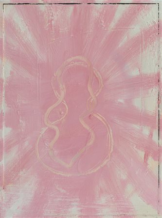 GIANNI DESSI` Roma 19/01/1955 Rosa, 2004 tecnica mista su cartone cm. 75x53,...