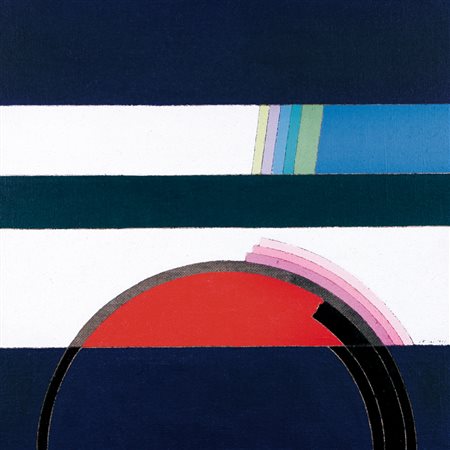 EUGENIO CARMI Genova 17/02/1920 Due spiragli nuovi, 2003 acrilico su tela di...