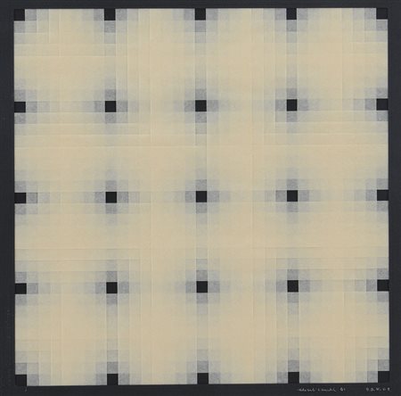 EDOARDO LANDI Modena 1937 Superficie B.N. 61, 1961 carta trasparente...