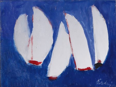 ENRICO PAULUCCI Genova 03/10/1901 - Torino 22/08/1999 Vele, (fine anni '70)...