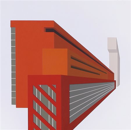 PAOLO FIORENTINO Roma 1965 Monolite, 2005 tecnica mista su tela cm. 40x40,...