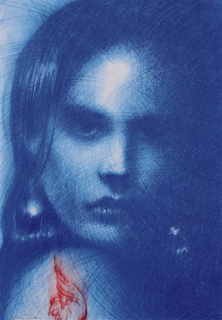 OMAR GALLIANI Montecchio Emilia (Re) 30/10/1954 Blù oltremare tecnica mista...