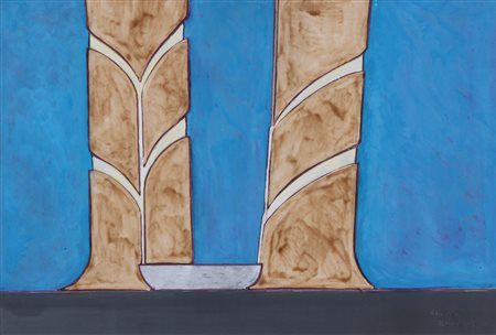 RENATO MAMBOR Roma 04/12/1936 Raccolta, 1988 acrilici su cartoncino cm....