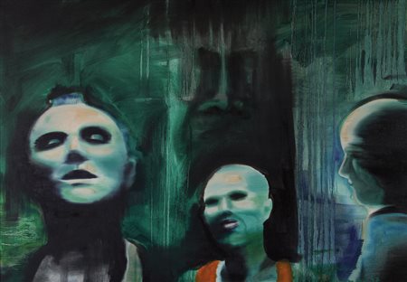 CORRADO ZENI Genova 1967 Rave, 1997 olio su tela cm. 70x100, firma e anno in...