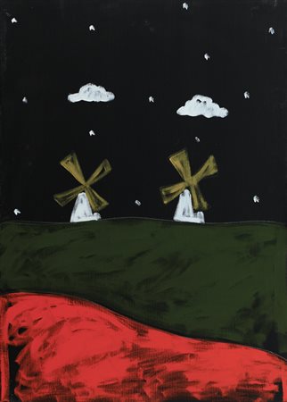 TANO FESTA Roma 02/11/1938 - Roma 09/01/1988 Senza titolo, anni '80 acrilico...