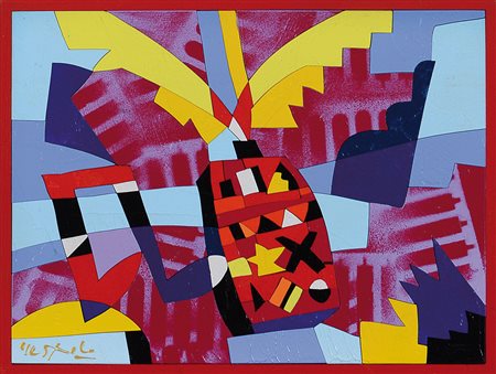 UGO NESPOLO Mosso Santa Maria (Bi) 29/08/1941 Remote & Sound acrilici e legno...