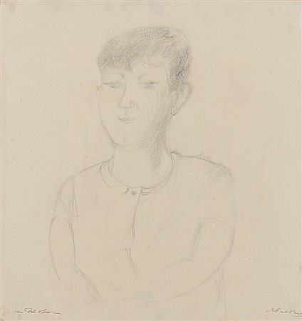 ANGELO DEL BON Milano 12/04/1898 - Desio (Mi) 02/04/1952 Germano, 1944 matita...