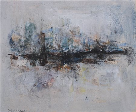 GIANCARLO CAZZANIGA Monza (Mi) 20/09/1930 Paesaggio, 1960 tecnica mista su...