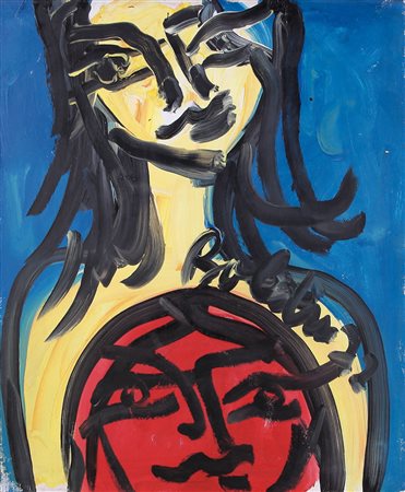 GUSTAVO BOLDRINI Venezia 1925 - Salsomaggiore 1987 Figura, 1972 acrilici su...