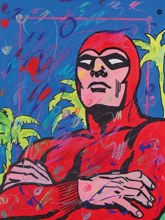 ENRICO MANERA Asmara (Etiopia) 04/04/1947 L'uomo mascherato olio e tecnica...