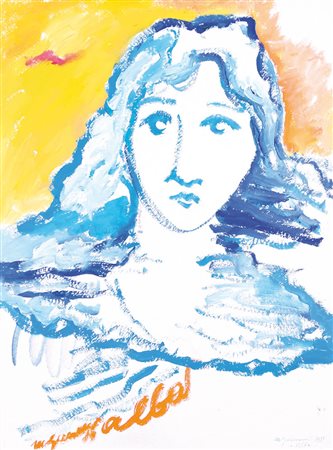 MIMMO GERMANA Catania 02/07/1944 - Busto Arsizio 1992 Alba, 1989 olio e...