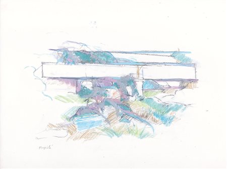 ATTILIO FORGIOLI Salo' (Bs) 17/03/1933 Senza titolo pastelli su carta cm....