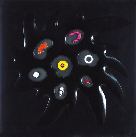 RENZO NUCARA Crema 1948 Bang 10-37, 2011 resine, oggetti, colore serigrafico,...