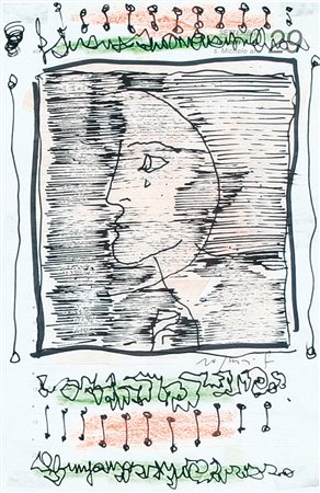 FRANCO ROGNONI Milano 20/09/1913 - Milano 11/03/1999 Profilo tecnica mista su...