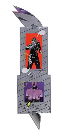 SERGIO SARRI Torino 07/04/1938 Targhet, 1999 acrilici su tela e legni...