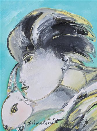 REMO BRINDISI Roma 25/04/1918 - Milano 25/07/1996 Pastorale, (1980) olio su...