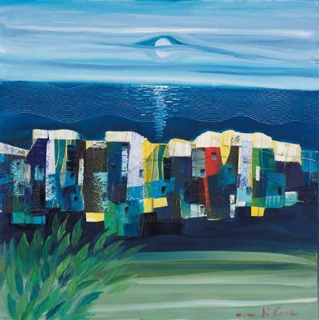 VITTORIOMARIA DI CARLO S. Marco in Lamis (Fg) 1939 Fullmoon, 2008 olio e...