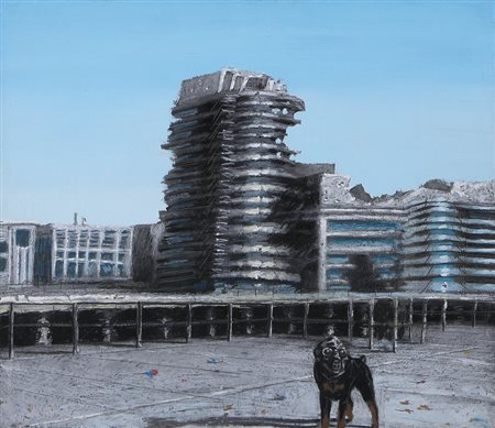 FRANCESCO DE GRANDI Palermo 1968 Senza titolo, 2000 olio su carta intelata...