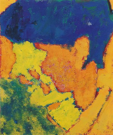 GIOVANNI FRANGI Milano 12/05/1959 Calciatrice, 1986 tecnica mista su carta...