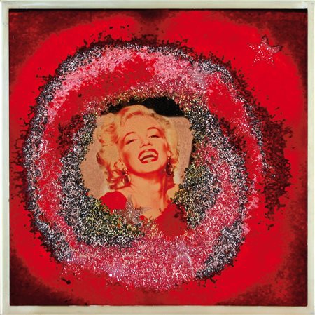 OMAR RONDA Portula (Bi) 11/09/1947 Marilyn frozen, 2005 plastic + foto cm....