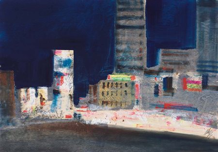 SALVATORE MAGAZZINI Pistoia 28/02/1955 New York olio su tavola cm. 35x50,...