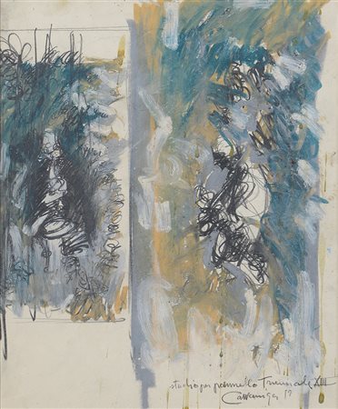 GIANCARLO CAZZANIGA Monza (Mi) 20/09/1930 studio per pannello triennale XIII,...