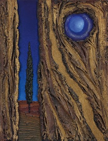 MARIO PASCHETTA Milano 27/04/1949 Notturno toscano, 1997 malte e terre...