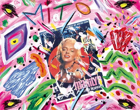 BRUNO DONZELLI Napoli 12/04/1941 Mito olio, tecnica mista e collage su tela...