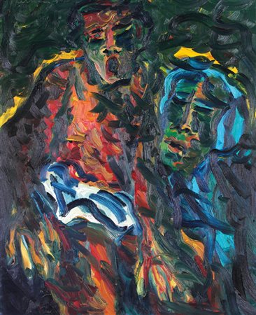 VITTORIO BELLINI Vertona (BG) 1936 - Bergamo 2009 Senza titolo olio su tela...