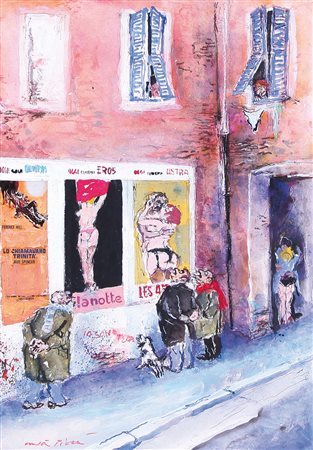 WALTER PIACESI Ascoli Piceno 18/09/1929 Pubblicità in periferia, 1997 tecnica...