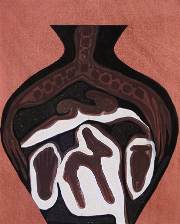 HASSAN FATHI Il Cairo (Egitto) 1957 Contenitore arcaico, 2006 tecnica mista...