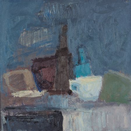 GIOVANNI FABBRI Meldolo 1947 Natura morta, 1996 olio su tela cm. 60x60,...