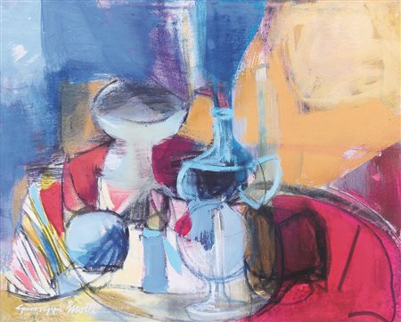 GIUSEPPE MOTTI Arena Po 1908 - Milano 1988 Composizione, 1982 olio su tela...