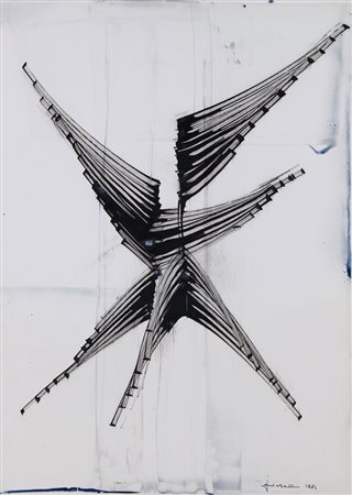 SIMON BENETTON Treviso 24/10/1933 Argomento, 1984 china su carta cm. 70x50,...