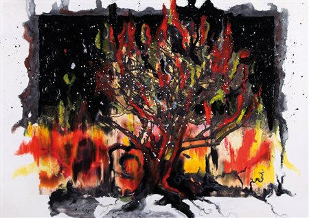 DANIELE GIRARDI Verona 1977 Inner Surface, 2009 tecnica mista su tela cm....