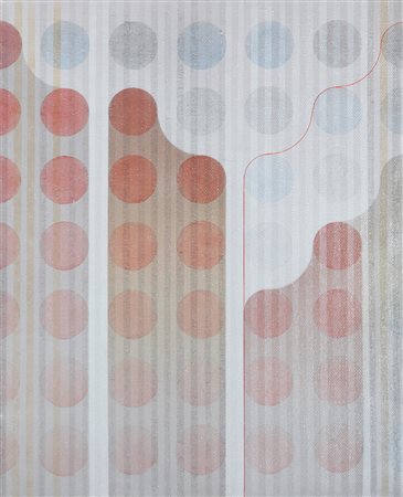 CARLO NANGERONI New York (U.S.A.) 24/06/1922 Strutture, 1991 acrilico su tela...