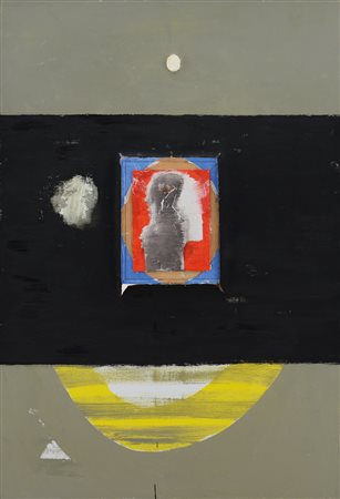 GIANNI DESSI` Roma 19/01/1955 Senza titolo, 1995 tecnica mista su tela con...