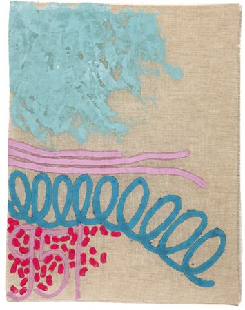 GIORGIO GRIFFA Torino 29/03/1936 Tre linee con arabesco n. 951, 1993 acrilico...