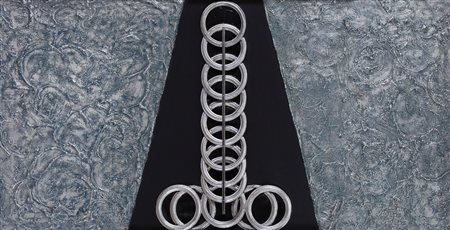 ELIO MARCHEGIANI Siracusa 02/09/1929 Cerchi dinamici, 1963 tecnica mista e...