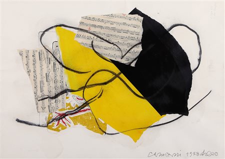 ARTURO CARMASSI Lucca 02/07/1925 Senza titolo, 1978 tecnica mista e collage...