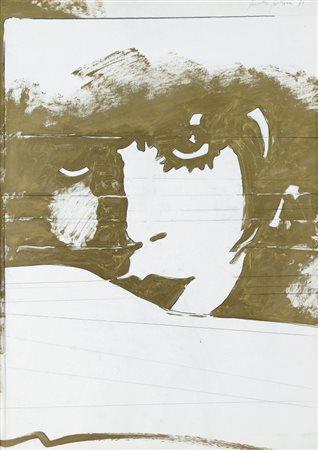 GIOSETTA FIORONI Roma 24/12/1932 Senza titolo, 1971 smalti su cartone cm....