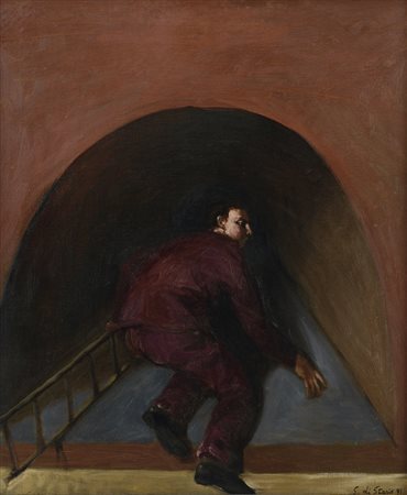 STEFANO DI STASIO Napoli 25/11/1948 Senza titolo, 1991 olio su tela cm....
