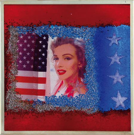 OMAR RONDA Portula (Bi) 11/09/1947 Marilyn frozen, 2005 plastic + foto cm....