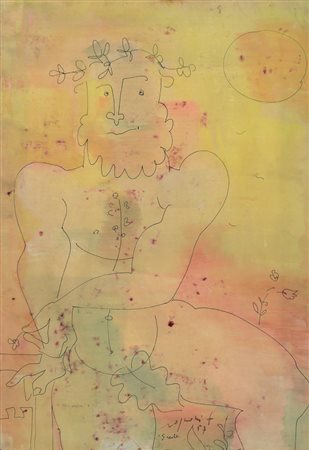 FRANCO ROGNONI Milano 20/09/1913 - Milano 11/03/1999 Ercole, 1957 acquerello...